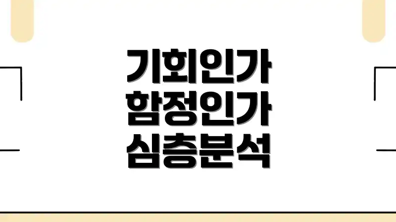 기회인가 함정인가 심층분석