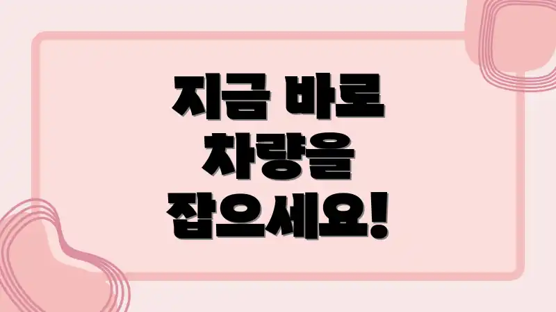 지금 바로 차량을 잡으세요!