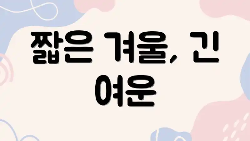 짧은 겨울, 긴 여운