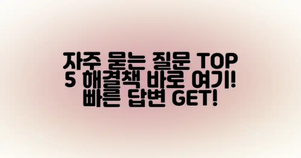 자주 묻는 질문