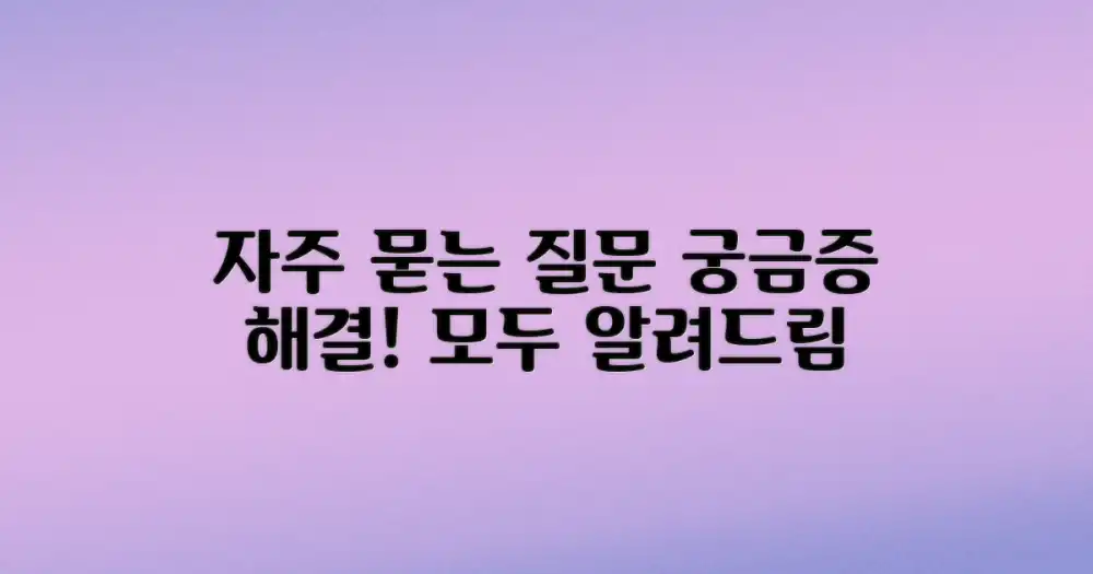 자주 묻는 질문