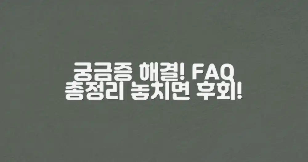 자주 묻는 질문