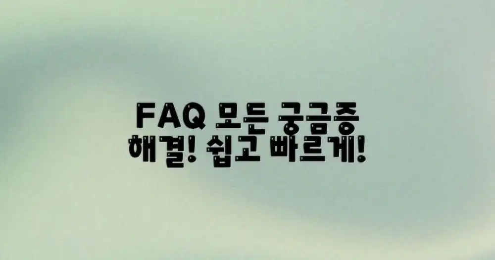 자주 묻는 질문