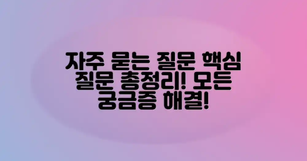 자주 묻는 질문