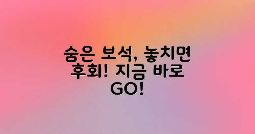 숨겨진 명소, 놓치지 마세요