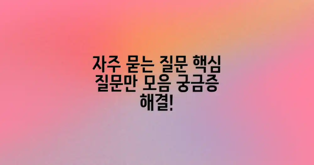 자주 묻는 질문