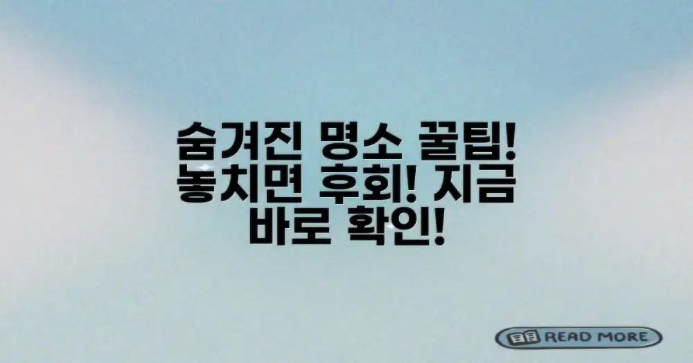 숨겨진 명소까지 척척, 팁 공개!